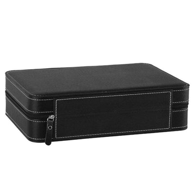 LEATHER WATCH TRAVEL CASE <br/> 10 SLOTS