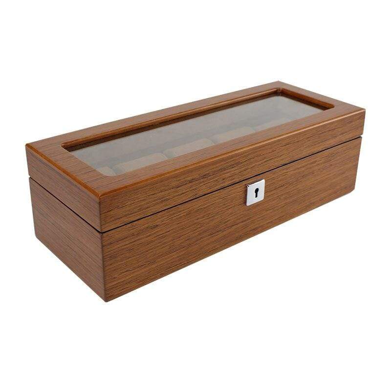 Wooden Box with Glass Top