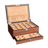 WOODEN WATCH CASE WITH POCKET <br/> 10 SLOTS