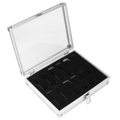 ALUMINIUM WATCH BOX 12 SLOTS