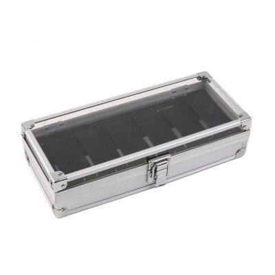 ALUMINIUM WATCH BOX 6 SLOTS