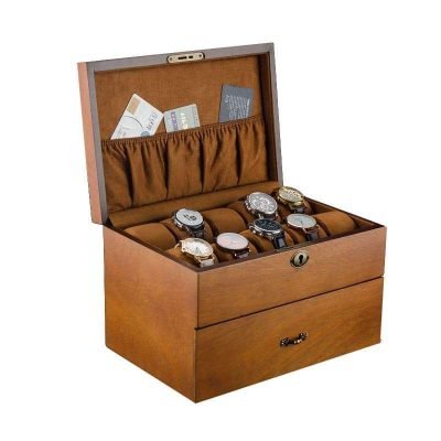 ASH WATCH BOX WITH POCKET  20 SLOTS