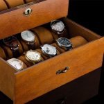 ASH WATCH BOX WITH POCKET  20 SLOTS