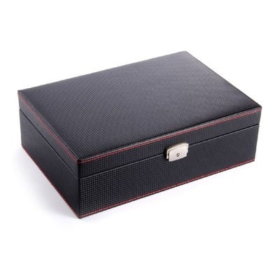 BLACK CARBON WATCH CASE 10 SLOTS