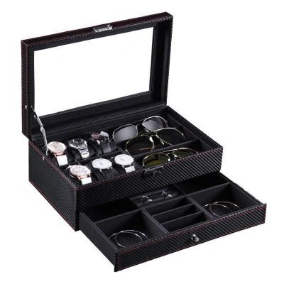 CARBON FIBER WATCH CASE 6 SLOTS