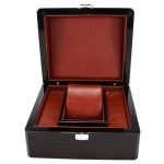 LACQUERED WOOD WATCH CASE 1 SLOT