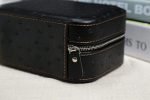 LEATHER CASE WITH OSTRICH PATTERN 2 SLOTS