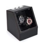 CARBON FIBER AUTOMATIC WATCH WINDER 2 SLOTS