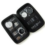 TRAVELLER WATCH CASE BLACK 4 SLOTS